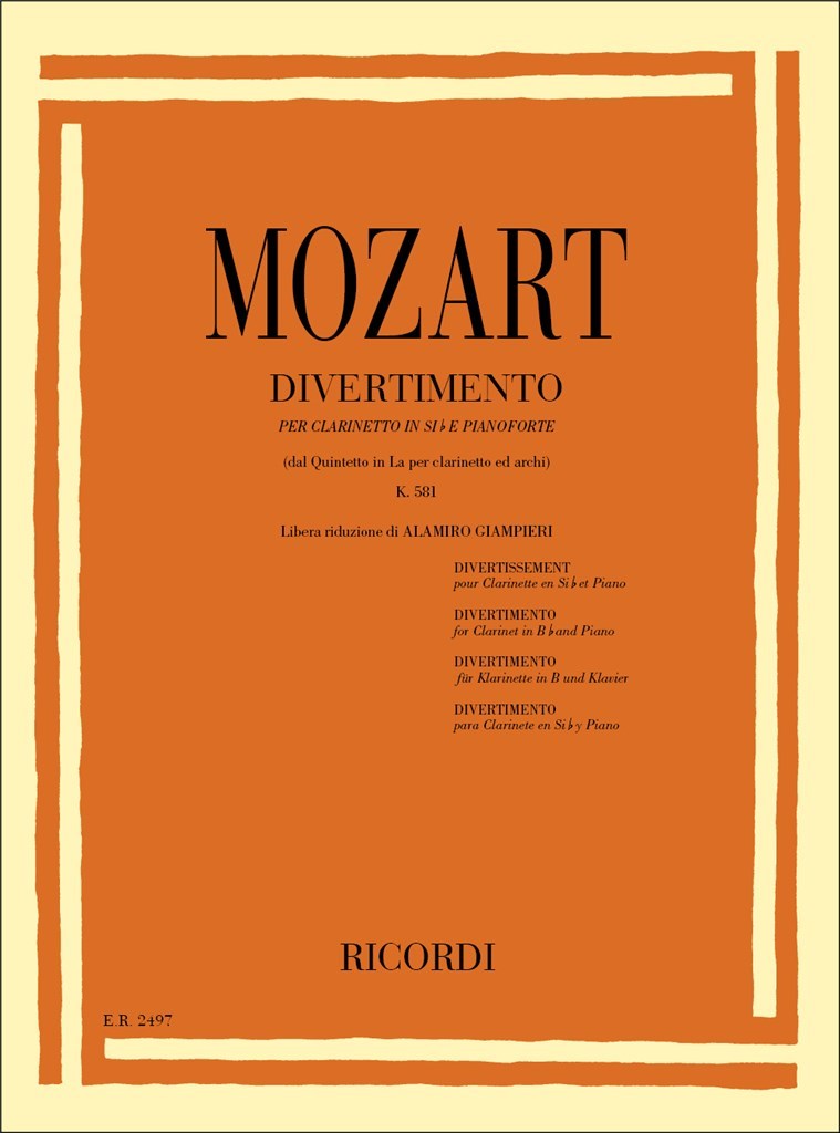 Quintetto In La Kv 581 Per Clarinetto